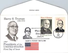 S08-5555, PRESIDENTS OF USA, HARRYS S. TRUMAN, COMBO, ARTMASTER FDC