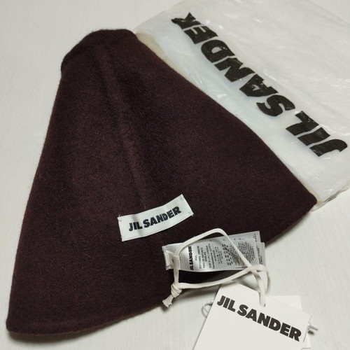 Made in Italy JIL SANDER Angora Blend Wool Beanie Unisex