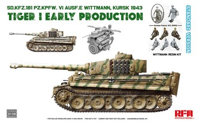 RYEFIELD 5139 1/35 Sd.Kfz.181 TIGER I EARLY KURSK 1943 w/WITTMANN Resin