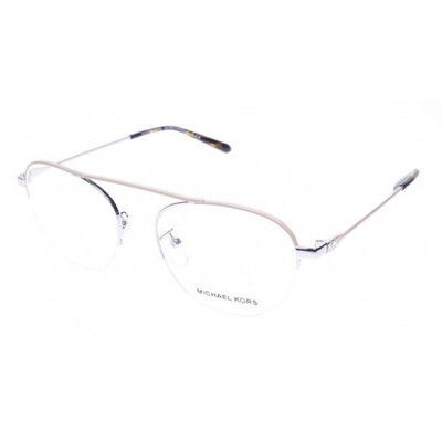 Michael Kors Brille Herren Damen  Silber Flieger MK 3028 Casablanca Metall