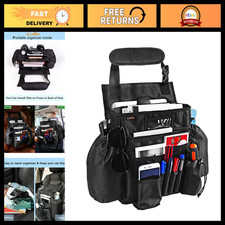 Car Seat Organizer with Tablet Compartment, Storage for Files Cups, Adjustable