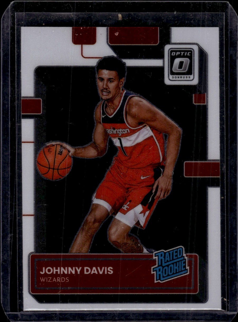 2022-23 Donruss Optic Purple #206 Johnny Davis Washington Wizards