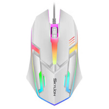 SKYLION F1 Wired 3 Keys Mouse Colorful Lighting Gaming and Office For Microsoft