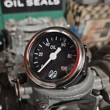 USA Made MOONeyes Oil Pressure GAUGE w Sender HOT ROD Custom Car MOON Gasser US
