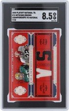 Ray Nitschke and Jim Brown 2008 Playoff National Treasures #15 7/10 SGC 8.5 Card