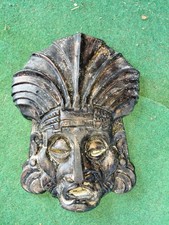 Maske Eisen Schwer Guss Antik