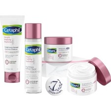 Cetaphil Bright Healthy Radiance Skincare Set Cleanser Toner Day Night Cream