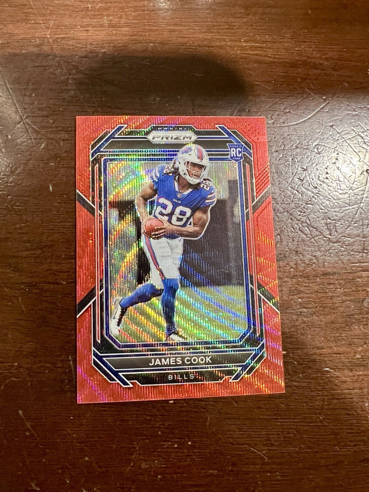 2022 Panini Rookie Red Wave Prizm # /149 James Cook RC SP BILLS 319