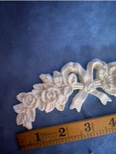 Decorative chic rose furniture mouldings applique onlay resin 