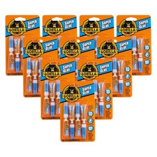 Gorilla Super Glue, Clear Glue, Four 3 Gram Tubes Pack of 10 - All Purpose and