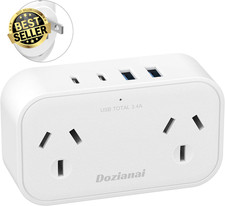Japan Travel Adapter, AU to Japan Plug Adapter Type a Travel Power Plug 2 Outlet