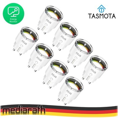 8X Nous A1T 10A 2500W Verbrauchsmessung WiFi Smart Socket Tasmota preinstalled