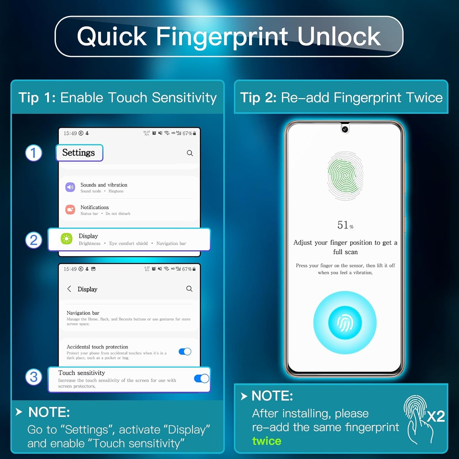 JETech Screen Protector for Samsung Galaxy S21 5G 6.2-Inch, Tempered Clear 
