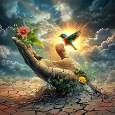 Bird 5D Full Drill Diamond Art Kit for Adults 12x12 Inch Multicolor Wall Decor