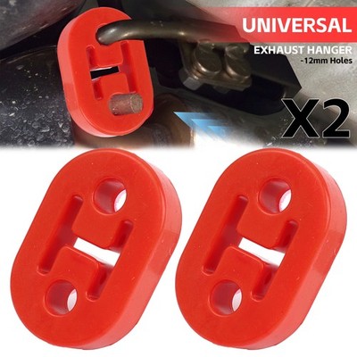 2Pcs Exhaust Rubber Mount Grommet Insulator Hanger Bushing 1/2'' Car Rod Support