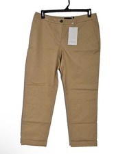 Wildfang Pants Women 12 Camel Essential Cuffed Trouser NEW