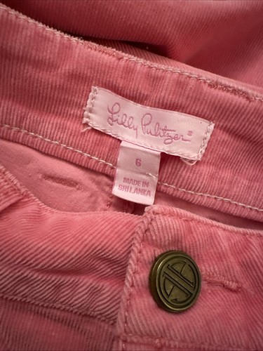 Lilly Pulitzer Pink Corduroy Pants Size 6 - Picture 5 of 7