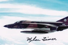 Vietnam “The Gunfighters” 3 Mig-Kill Pilots Col Zimer WSO SIGNED PHOTO AUTOGRAPH