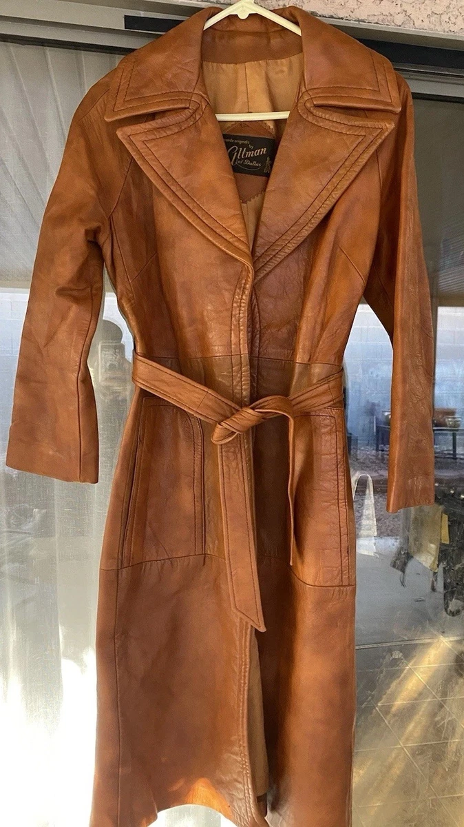 vintage leather grunge trench coat 本革 vintage leather grunge trench coat 本革 s-l400.jpg