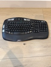 Logitech K350 Black Wave Wireless Keyboard With Dongle Ergonomic Tested