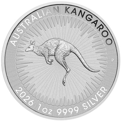DE Kangaroo 2026 Silbermünze Kapsel 1oz Silber Ag 999,9 Perth Mint Australien