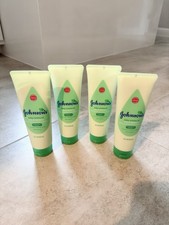 4 Bottles NEW Johnson  s Baby Creamy Oil Aloe  Vitamin E Original Formula 8oz