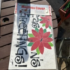 Season Greetings Magnetic Mailbox Cover Standard Christmas Vintage