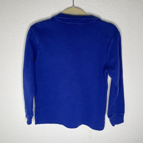 Polo Ralph Lauren Vintage Blue 3/4 Zip Collared Sweater size medium 90s - Picture 5 of 5