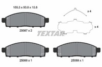 Bremsbelagsatz FÜR Mitsubishi L200 / Triton (Ka T, KB T) - Textar 2508703