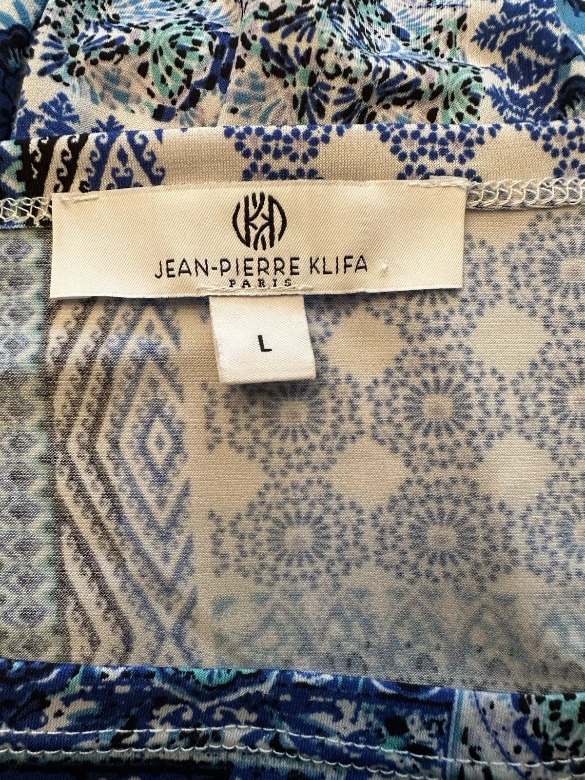 Jean-Pierre Klifa Paris Jean Pierre knee length shift dress size large