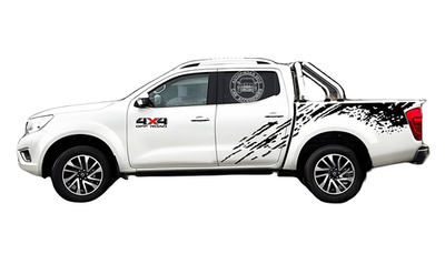 #ad Graphics Mud Splash Car Sticker For Nissan Navara 4x4 Off Road Trunk Side Decals $79.99