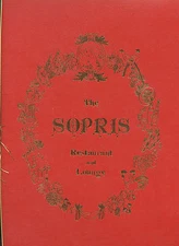 Older Restaurant Menu - The Sopris - Chef Wigger - 14 1/2" x 8 3/4" - Nice Cond