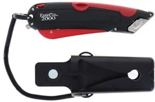 Easy Cut 2000 RED Safety Box Cutter Knife with Holster & Lanyard Easycut