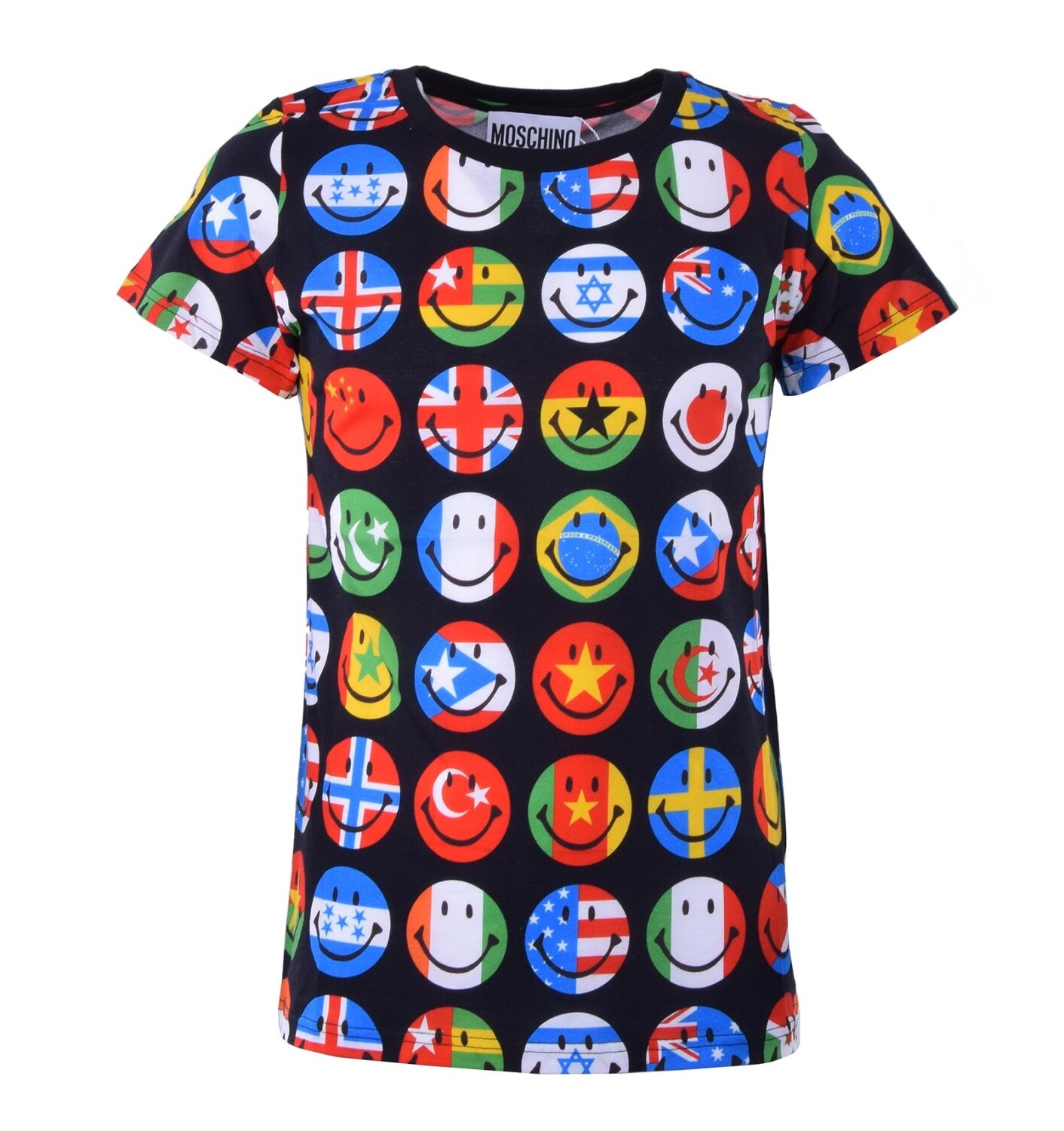 Moschino Couture Cotton With Flag Print Black 46 US 36 S 41190₽