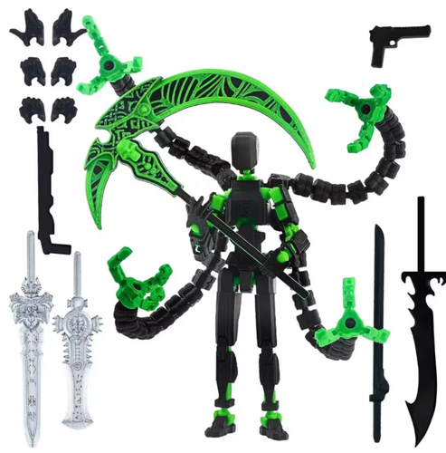 T13 Action Figuren Set, 3D gedruckt Multi-Joint Movable Robot Dummy Set Lucky 13 - Bild 19 von 19
