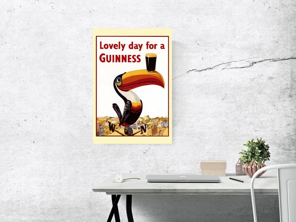 Guinness Poster, Lovely Day for a Guinness, Tucan - Image 2 of 4