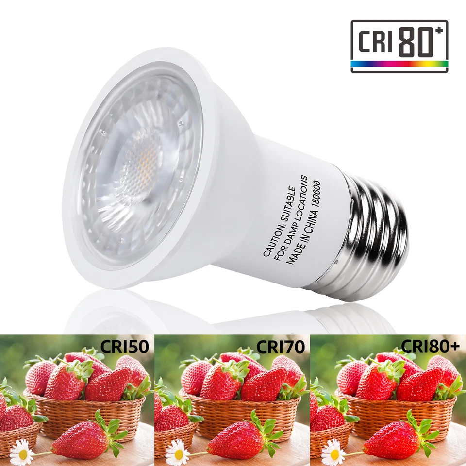 12-Pack PAR16 LED Spotlight Bulb, Dimmable 6.5W=50W Track Light Bulbs 5000K - Image 4 of 4