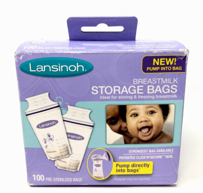Lansinoh Breastmilk Storage Bags 100 ct BG20470CT1016  FREE 