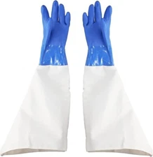 23.6" Canvas Rubber Sandblasting Sand blaster Protection Gloves for Sandblast Ca