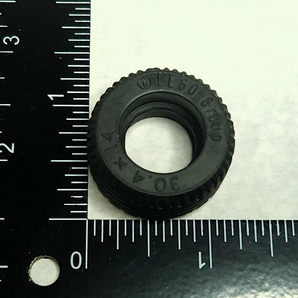 LEGO 58090 Black Tire 30.4 x 14 Solid Rubber Genuine MOC - Image 2 of 4