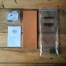 Leather Honing Strop for Knife Sharpening with Polishing Compound 3 Inch by 8...