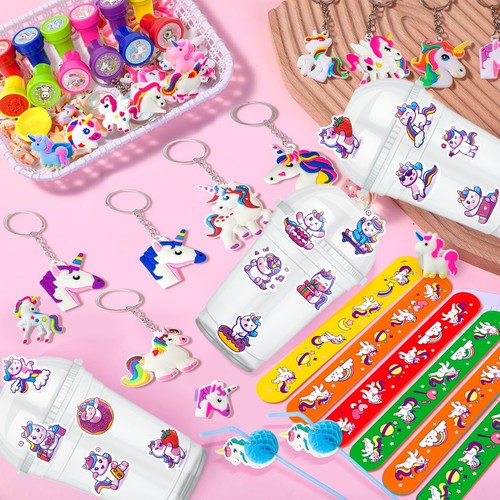 Unicorn Party Favors for Girls,134pcs Unicorn Birthday Party Favors Set - Picture 3 of 11