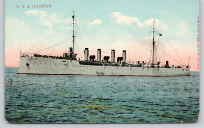 Postcard U.S.S. Chester Scout Cruiser A169
