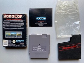 ROBOCOP PAL ED ITA MATTEL VIDEOGIOCO NINTENDO NES COMPLETO DI MANUALE A3 XYZ