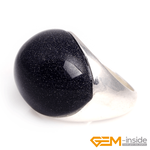 19x25mm Oval Gemstone Beads Tibetan Silver Marcasite Fashion Jewelry Ring #7-#9 - Picture 3 of 45