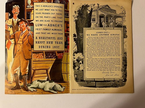 Original Vtg 1937 - Lum And Abner's Family Almanac - Picture 8 of 10