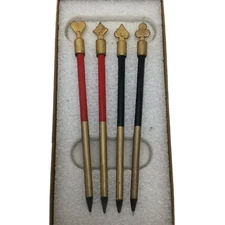 Stylecraft Game Score Pencils Bridge Cards Vintage Original Box Set Of Four