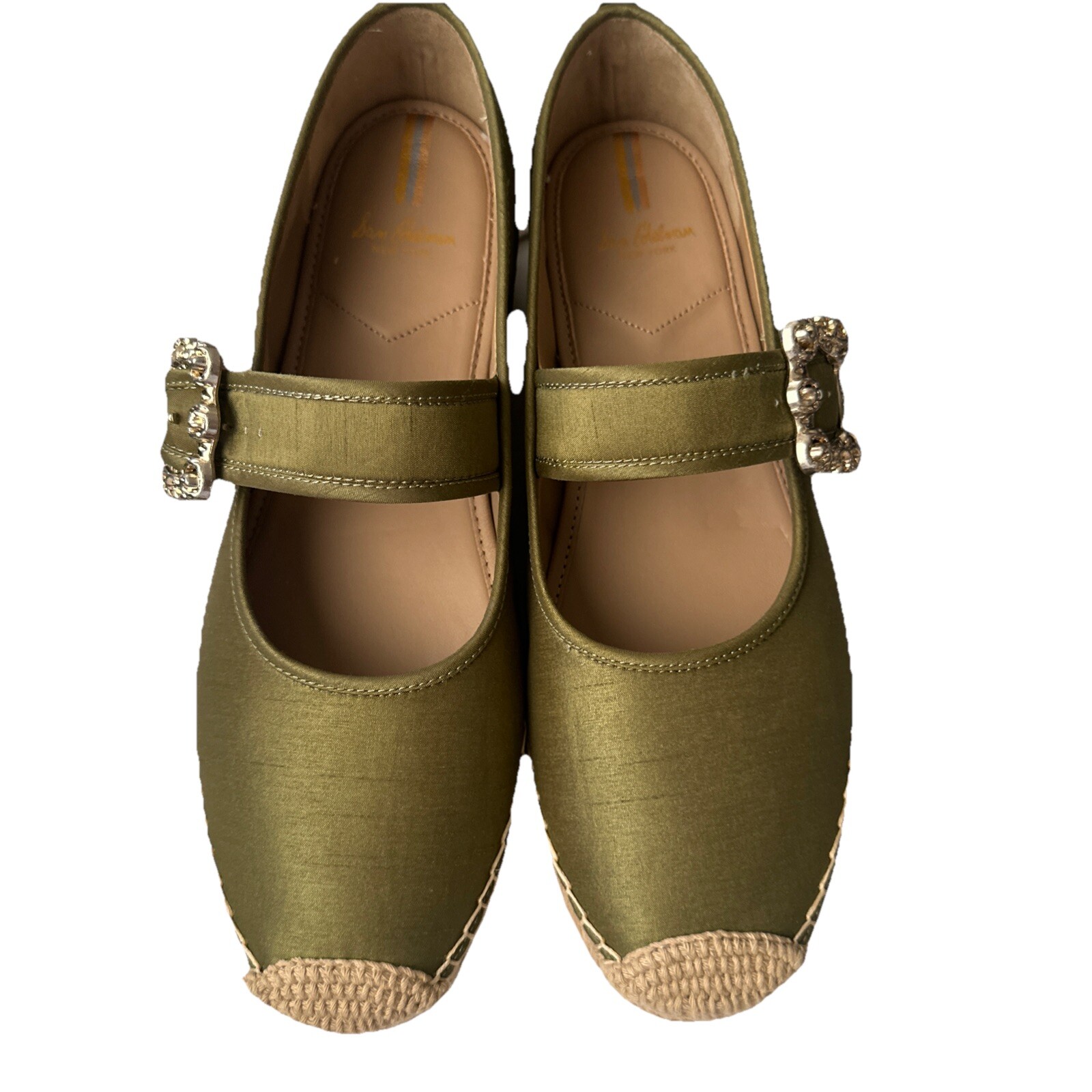 Sam Edelman Womens Maddy Silk Buckle Flats Mary Janes Size 12 M I9541F5300