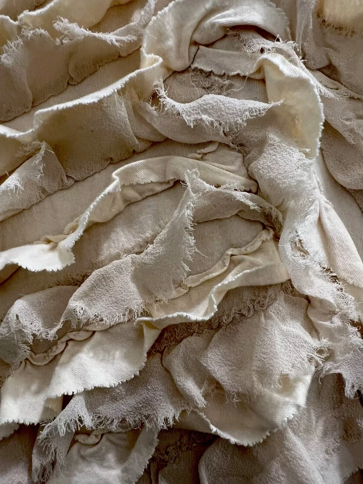 Crewcuts Kids By J CREW, Ruffled Cream/Tan Skirt Size 8 - Image 4 of 4