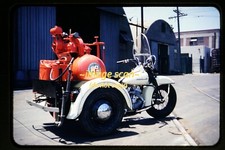 Los Angeles Harley Davidson Motorcycle Trike, early 1950s Kodachrome Slide an13b